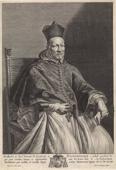 Portret van bisschop Johannes Wachtendonck door Pieter van Lint